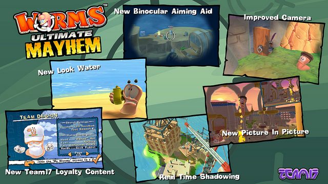 Worms Ultimate Mayhem Vai Destruir a PSN no Dia 14 de Fevereiro