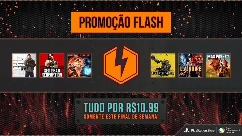 Flash Sale da PS Store: Games a R$ 10,99 este fim de semana