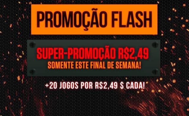 Promoção Flash: Mais de 20 jogos disponíveis por R$ 2,49