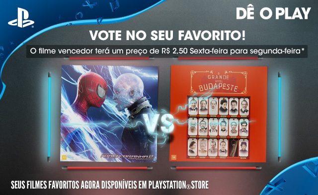 Vote no seu Favorito: O Espetacular Homem Aranha 2 x Grande Hotel Budapeste