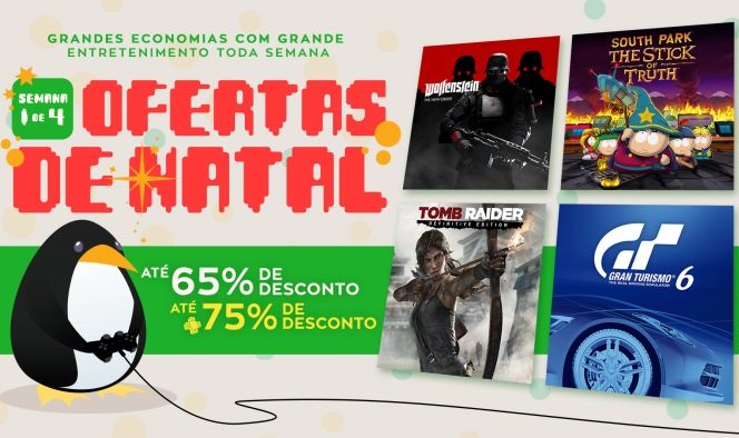 Oferta de Natal: quatro semanas de jogos com desconto