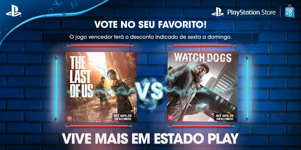 Vote em seu Favorito: The Last of Us vs. Watch Dogs