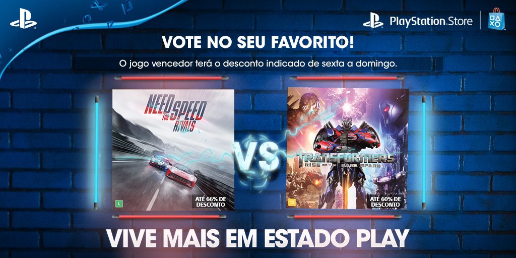 Vota em Su Favorito: Need For Speed Rivals: Complete Edition vs. Transformers: Rise of the Dark Spark