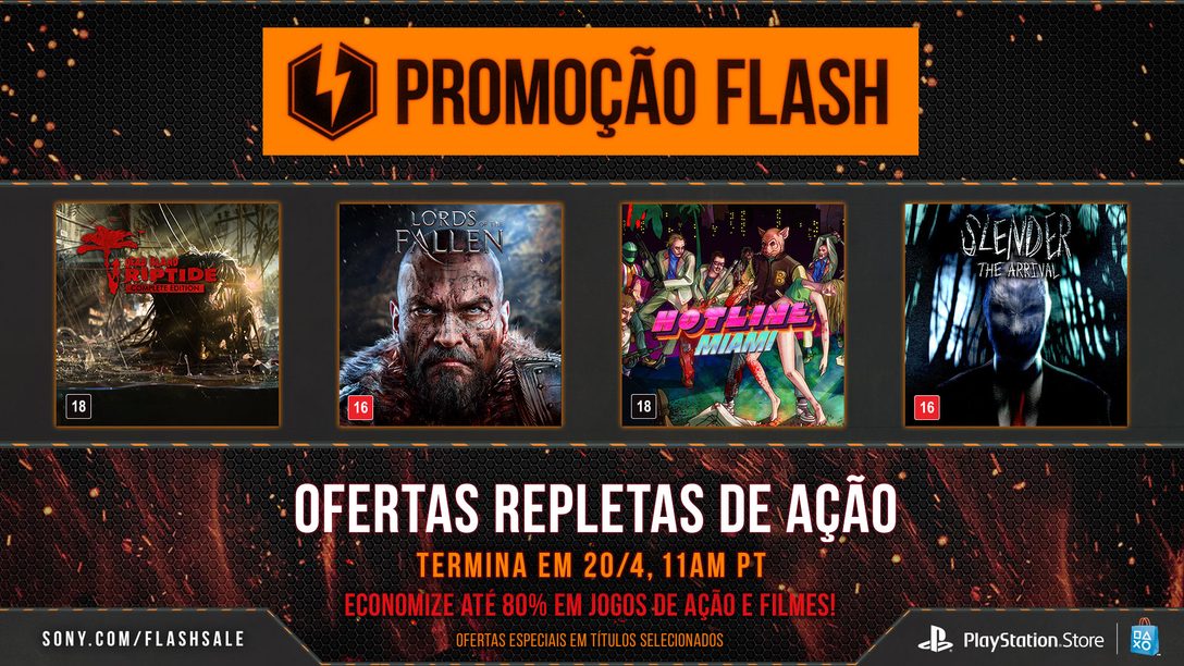 Promoção Flash Rolando Agora: Jogos e Filmes de Ação em Oferta