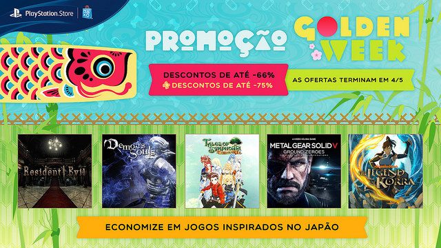 [ATUALIZADO] Promoção Golden Week: Ofertas em Jogos inspirados no Japão