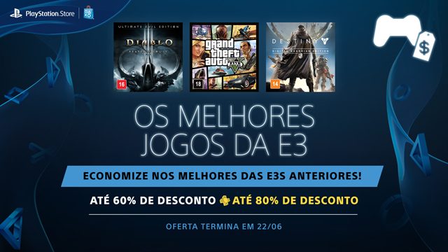 Promoção Os Melhores Jogos da E3: Títulos dos Eventos Passados