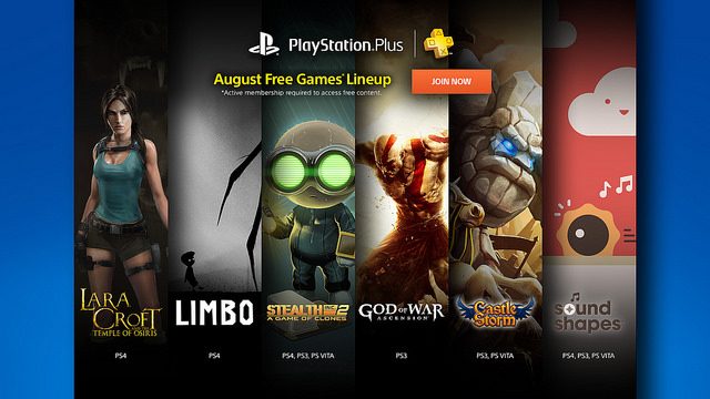 PS Plus: Jogos Grátis para Agosto de 2015