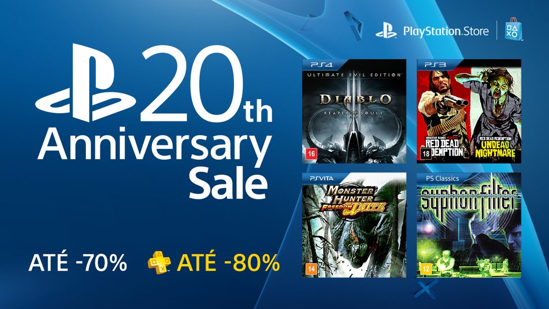 PlayStation 20th Anniversary Sale: Mais de 200 Títulos Com até 70% de Desconto