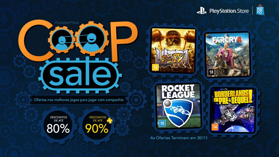 Co-Op Sale: Até 80% de Desconto em Borderlands, Rocket League e Mais