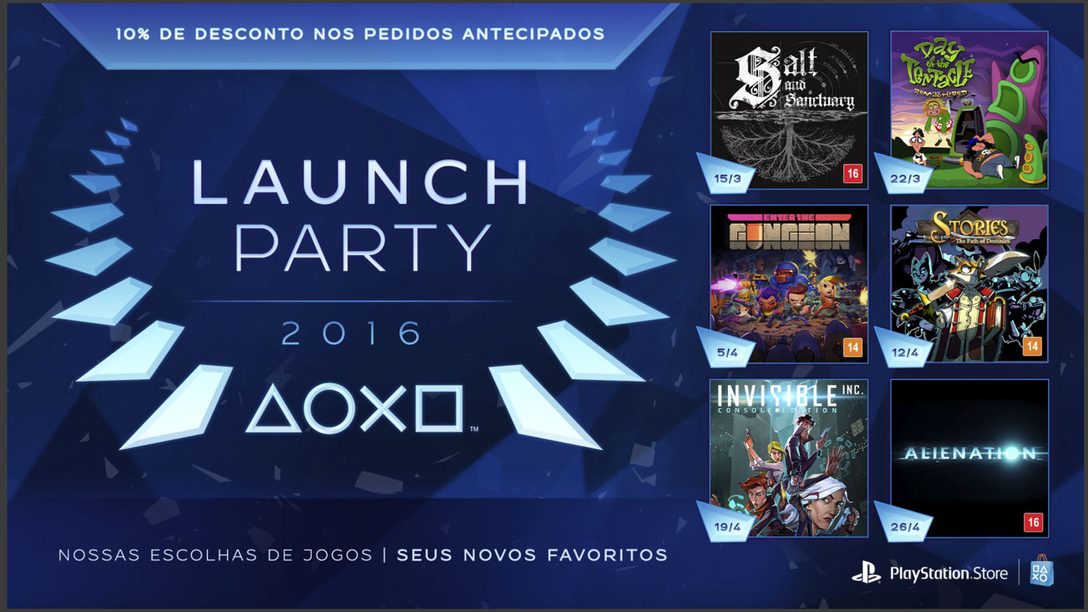 Apresentando a Launch Party da PlayStation Store: Seis Semanas, Seis Novos Jogos