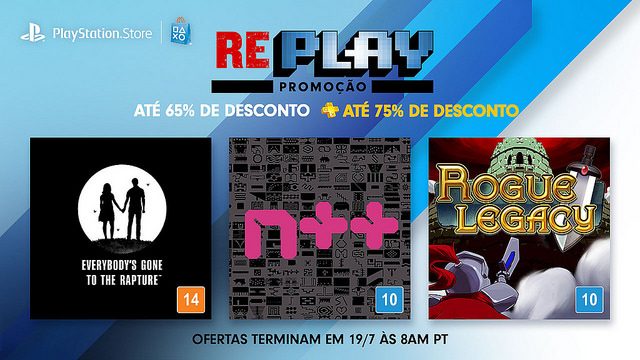 Promoção Re-PLAY: Economize até 65% em Títulos PLAY Anteriores