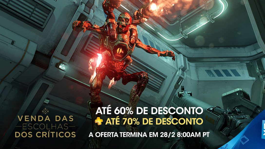 Venda das Escolhas dos Críticos com descontos de até 60% e 70% com PS Plus