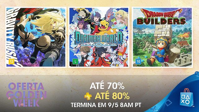 Conheça a Promoção Golden Week, com descontos de até 70% e até 80% com PS Plus!