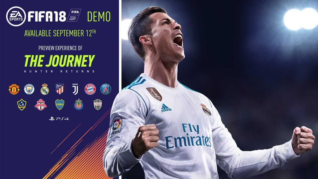 Demo de FIFA 18 Chega ao PS4 em 12 de Setembro