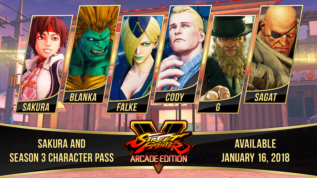 Street Fighter 30th Anniversary Collection Anunciado, Sakura Vindo para SFV: Arcade Edition