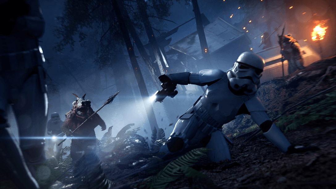 Atualização de Star Wars Battlefront II Night on Endor