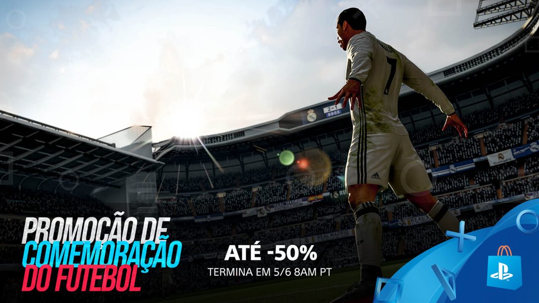 Economize Até 50% na Promoção de Comemoração do Futebol da PS Store