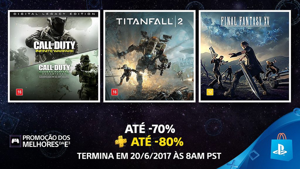 Promoção dos Melhores da E3 na PS Store