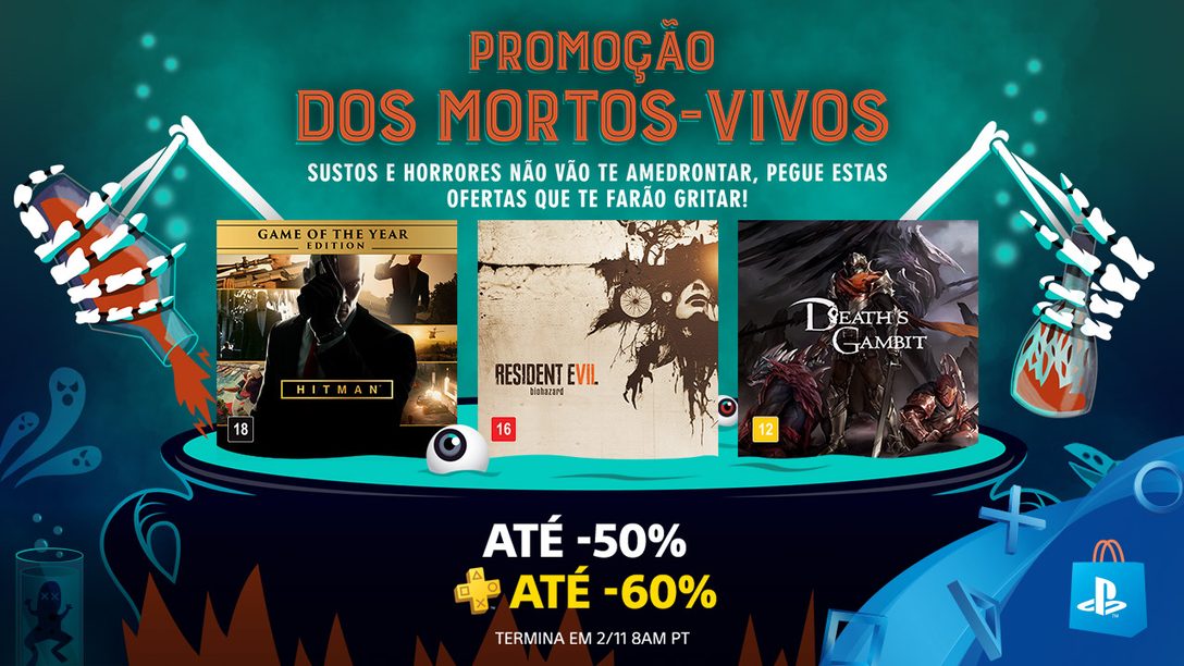 Promoção dos Mortos-Vivos –  Até 50% de Desconto em Títulos Arrepiantes