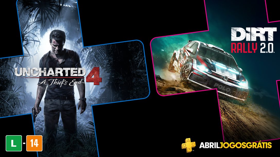 Uncharted 4: A Thief’s End e Dirt Rally 2.0 São os Jogos PlayStation Plus de Abril