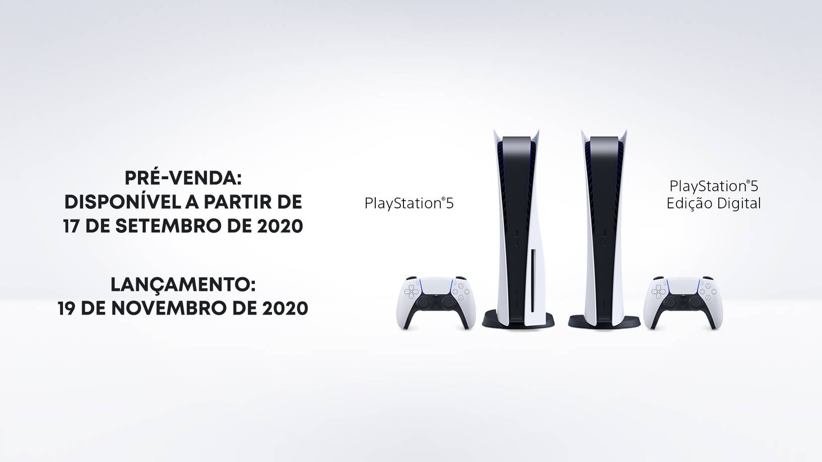 PS5 chega no Brasil a R$ 4499 na edição digital e a R$ 4999 com leitor