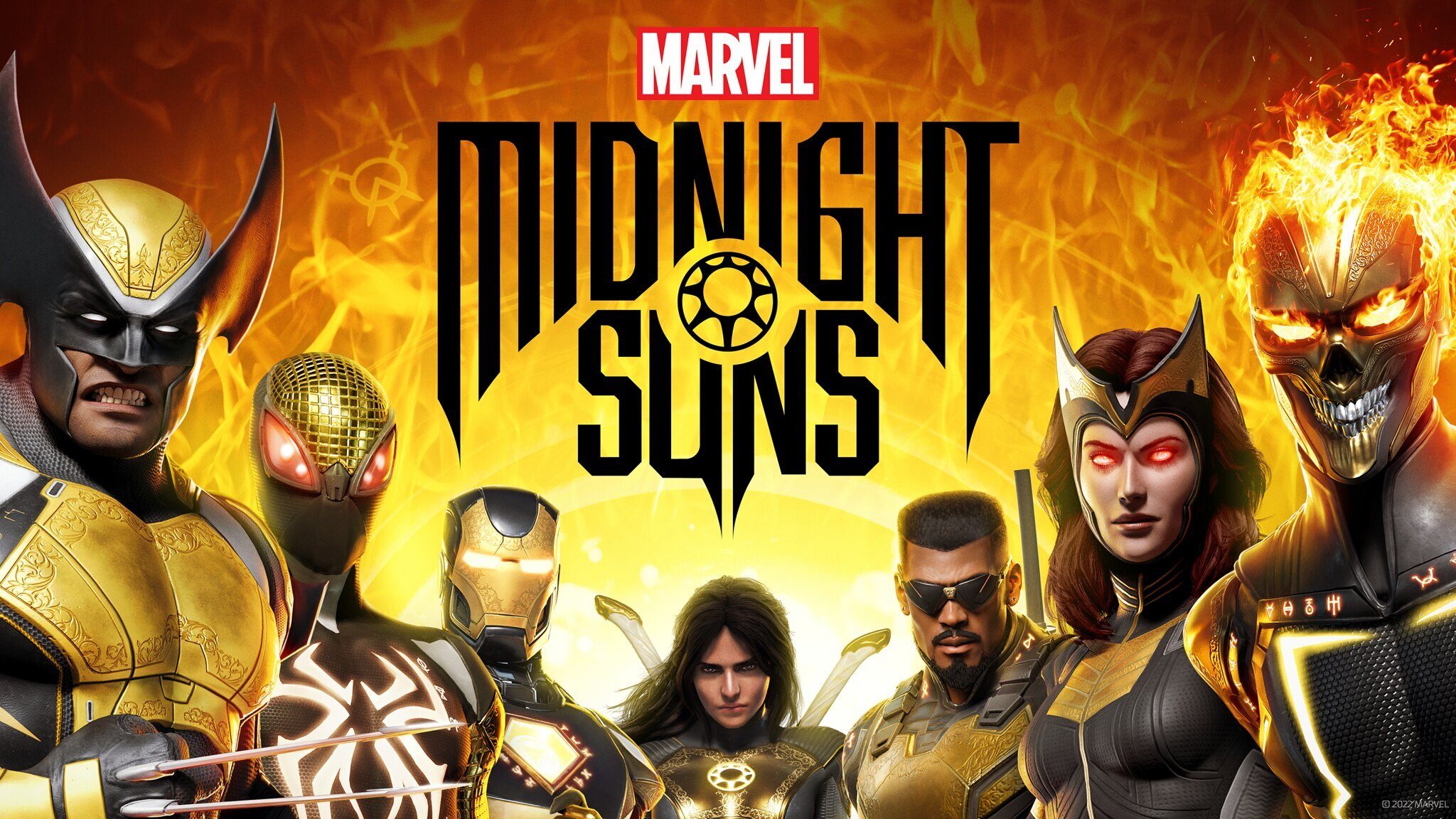 Arte oficial de Midnight Suns mostra todos os heróis já confirmados no jogo
