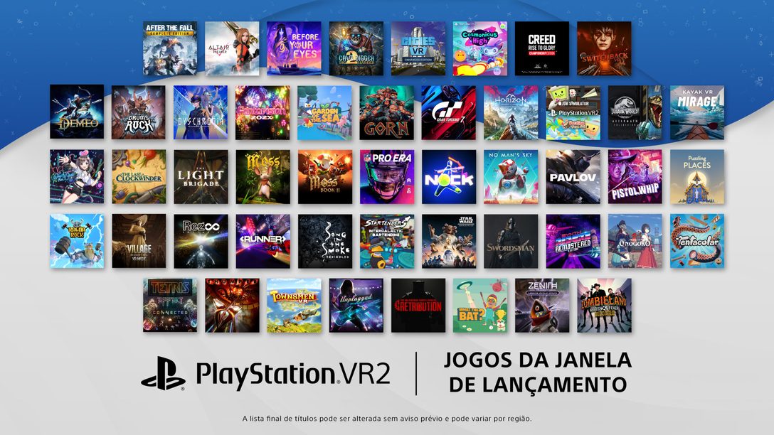 Revelados Jogos De Lançamento Dos PlayStation VR2