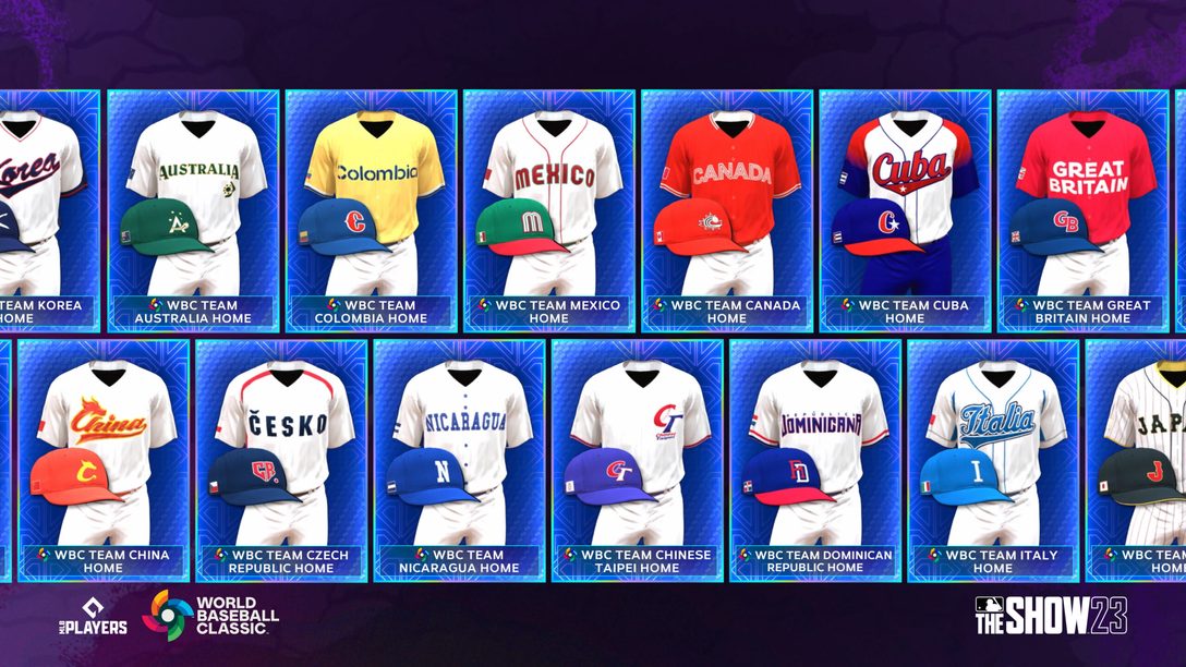 Represente diversas nações em MLB The Show 23 com melhores jogadores do World Baseball Classic