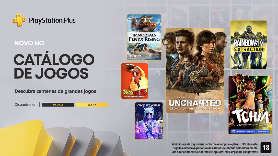 PlayStation Plus Extra e Deluxe - Catálogo de Jogos