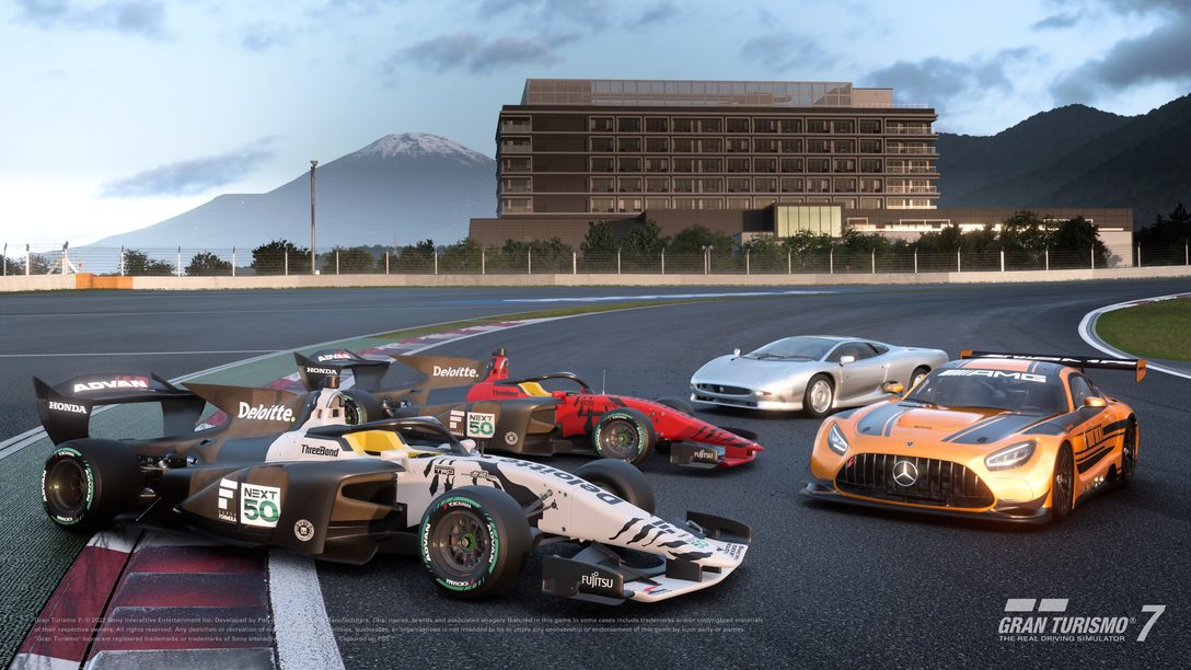 A atualização 1.32 de Gran Turismo 7 chega hoje com quatro carros novos, dois Menus Extra do GT Café e locais no Scapes