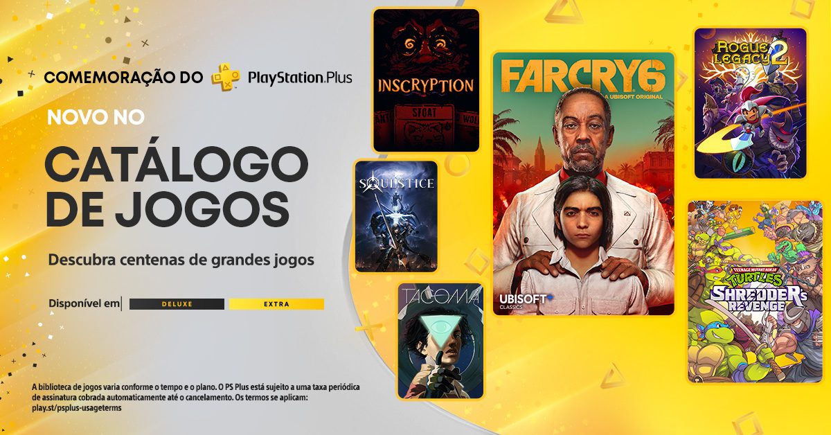 Jogos PS Plus Extra e Premium de maio revelados