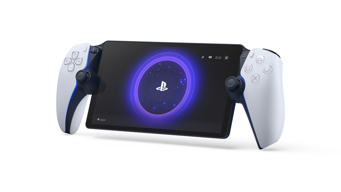 Em mãos com o PlayStation Portal remote player, os fones de ouvido sem fio Pulse Explore e o headset sem fio Pulse Elite