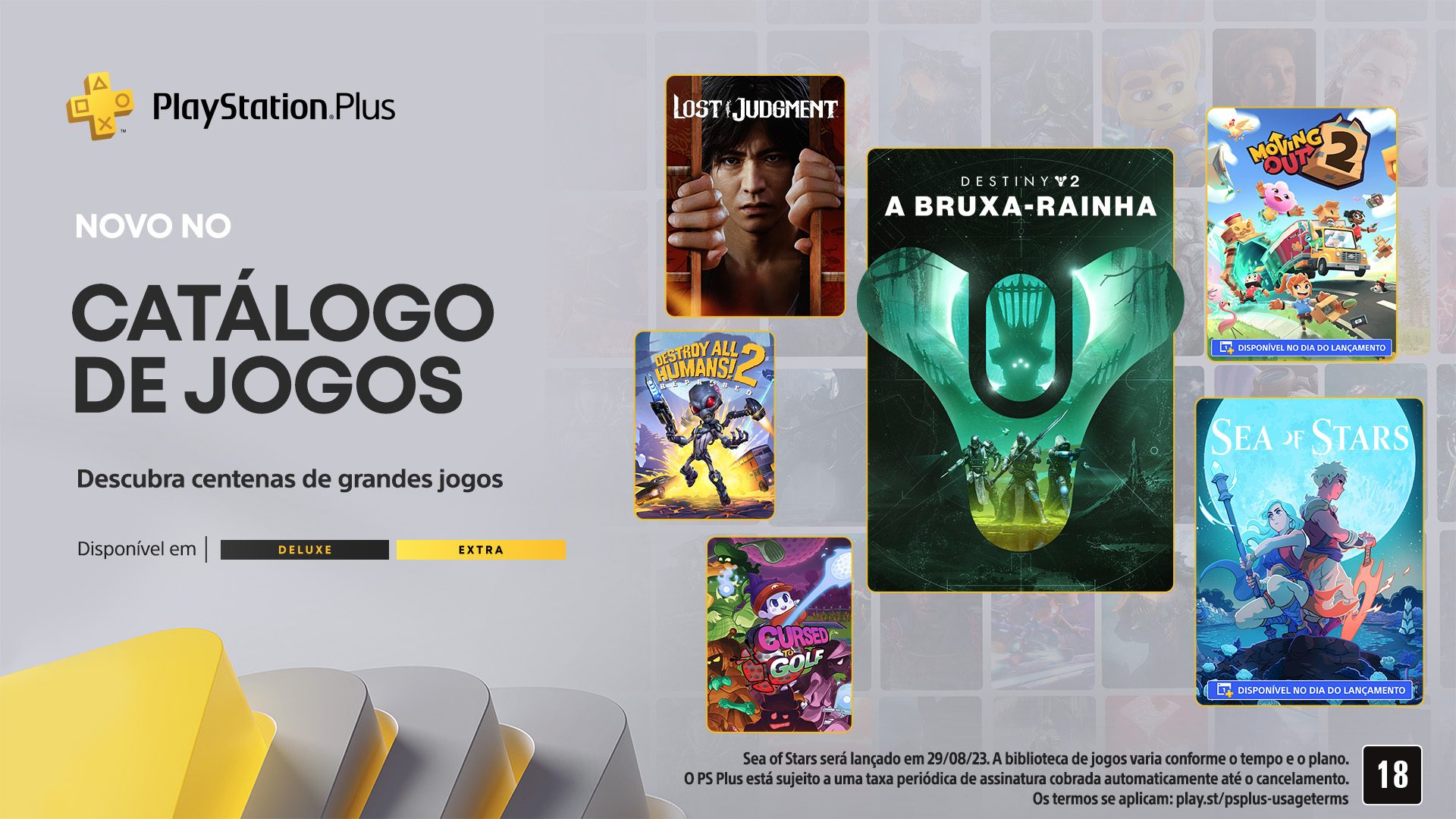 Conheça os jogos do Catálogo PlayStation Plus de agosto: Sea of Stars,  Moving Out 2, Destiny 2: The Witch Queen – PlayStation.Blog BR