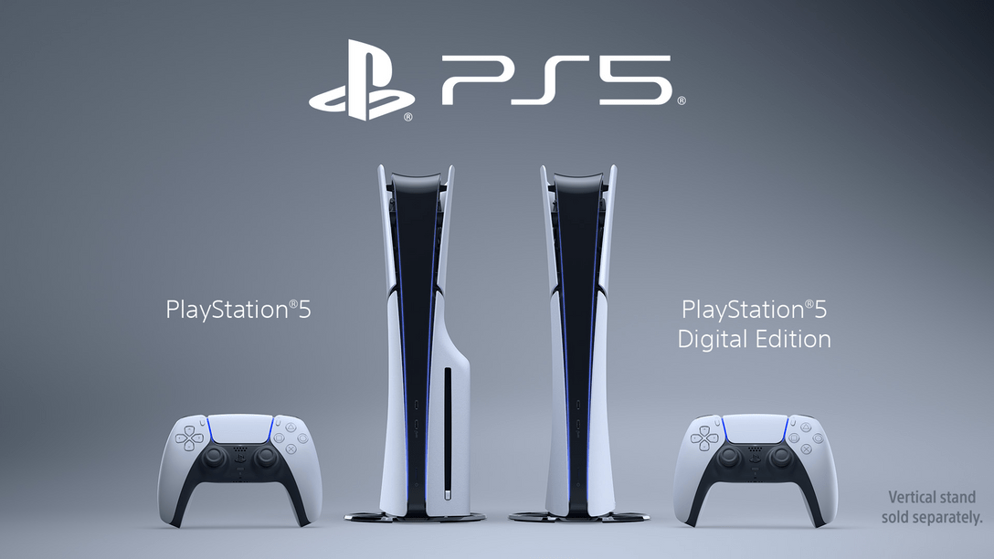 O novo visual do console PS5, que chega em breve. – PlayStation
