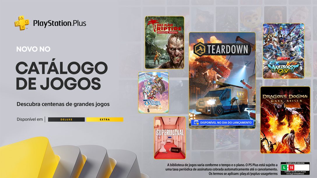 Conheça os jogos do Catálogo de Jogos PlayStation Plus de novembro: Teardown, Dragon’s Dogma: Dark Arisen e mais
