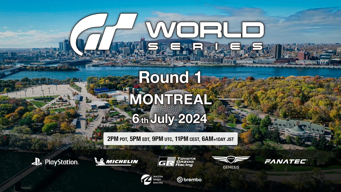 A Rodada 1 da Gran Turismo World Series de 2024 acontece em Montreal, no sábado, 6 de julho 