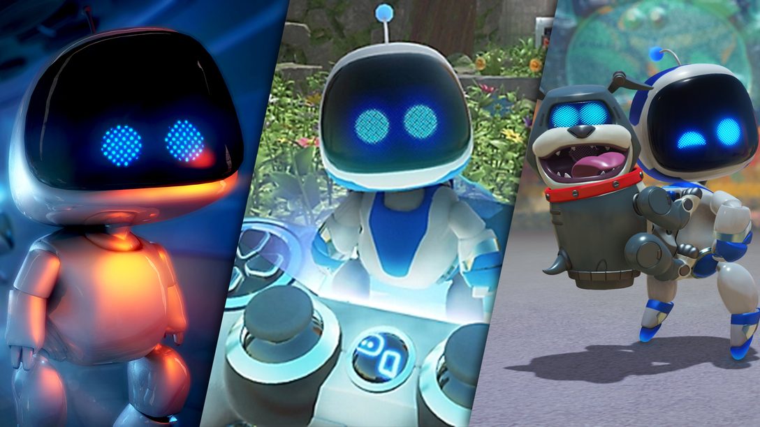 A evolução do design de personagem do adorável Astro Bot