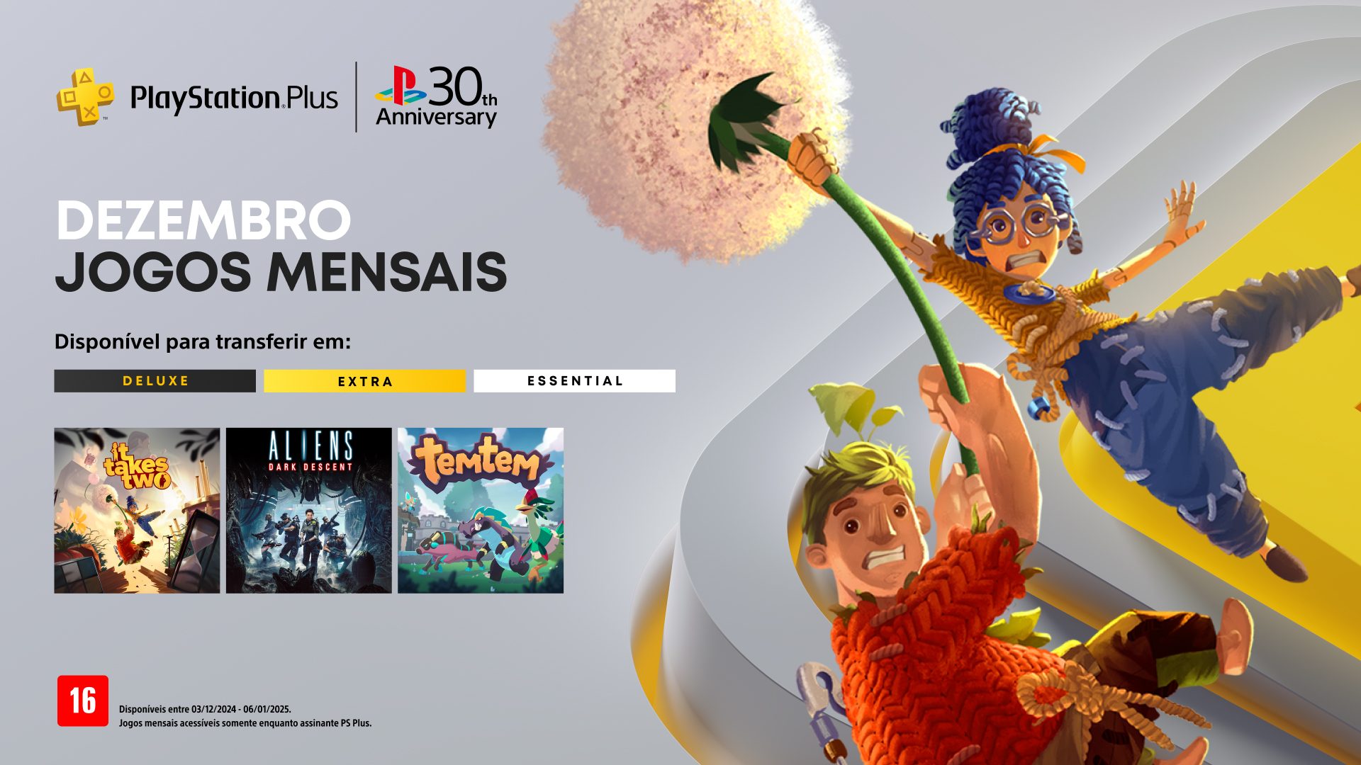 PS Plus dezembro 2024 Quais e quando chegam os jogos grátis Essentials