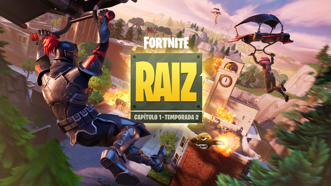 Mergulhe de cabeça no passado com Fortnite Raiz — Capítulo 1: Temporada 2, já disponível