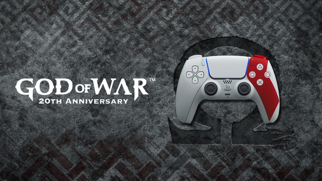 Homenageie o legado de Kratos com o Controle sem fio DualSense – Edição limitada de 20º aniversário do God of War