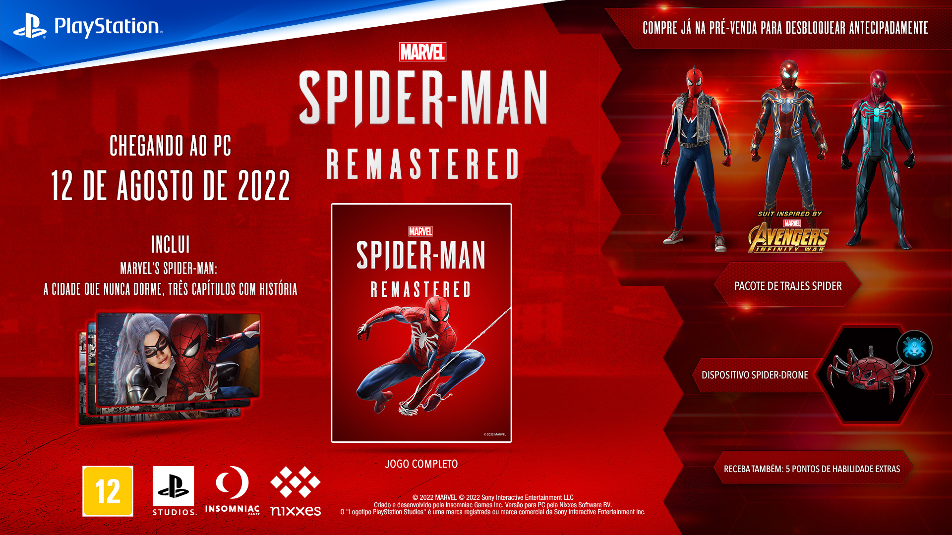 Marvel's Spider-Man Remasterizado  Baixe e compre hoje - Epic Games Store