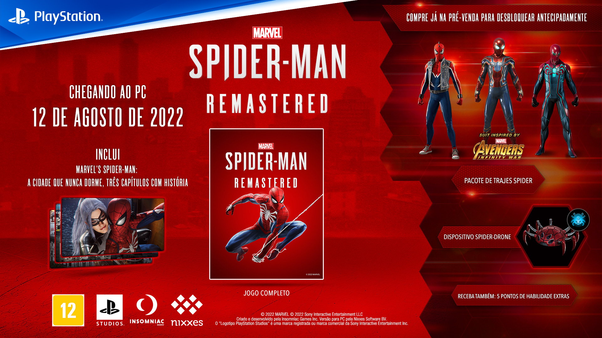 Conheça os requisitos para jogar Marvel's Spider-Man Remasterizado no PC