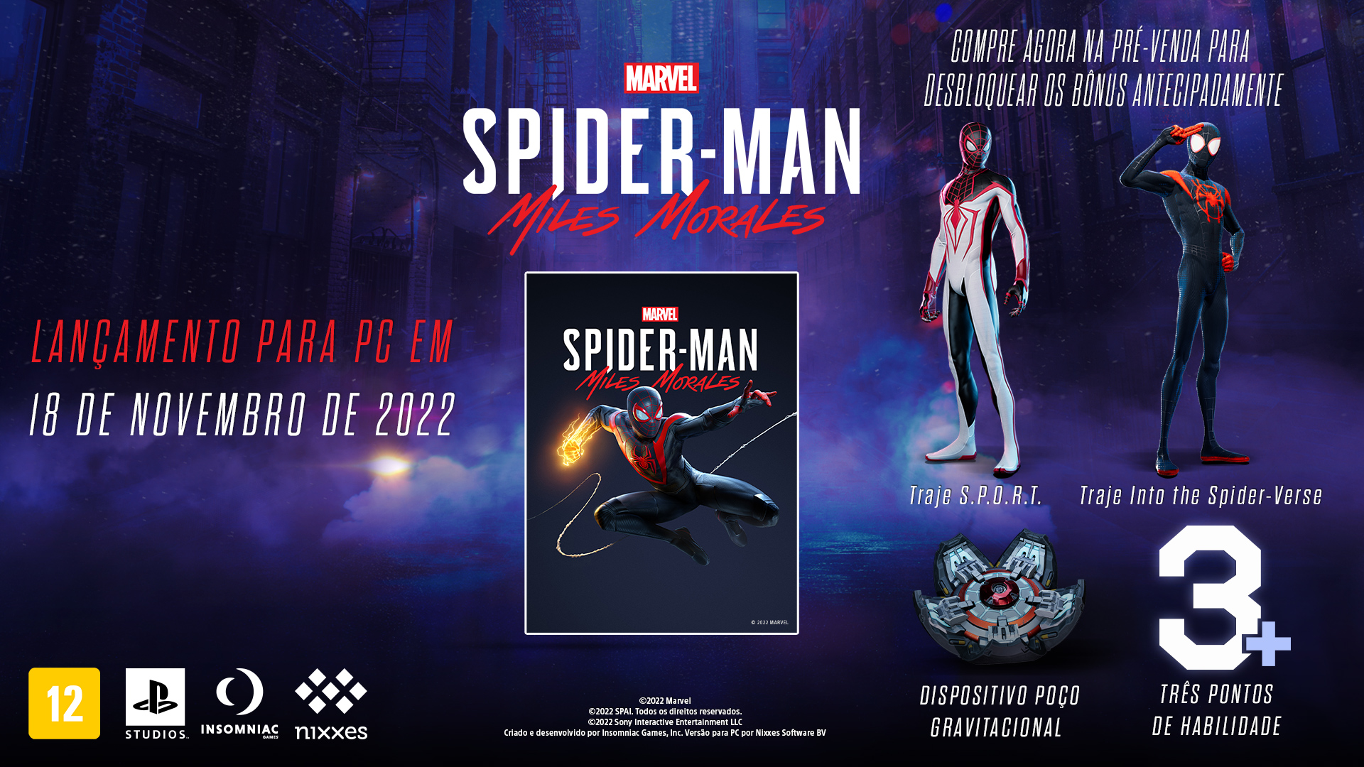 Marvel's Spider-Man: Miles Morales: Jogo ganha data de lançamento para PC -  Portal Perifacon